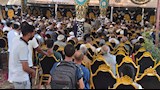 بالصور- "الكفن" يطوي صفحة الخلاف بين عائلتي دعبس والمريجي بالقليوبية