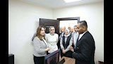 وزيرة التنمية المحلية تستمع لشرح عن مركز معلومات المرافق بالخارجة