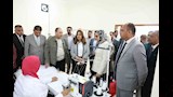 شرح لمكونات مصنع الزماط بالخارجة لوزيرة التنمية المحلية ومحافظ الوادي الجديد