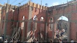 بعد دقائق من صبه.. انهيار سقف مسجد تحت الإنشاء في الفيوم 