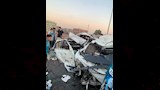 حادث تصادم سيارتين بالقليوبية (4)