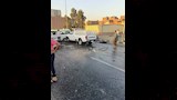 حادث تصادم سيارة أجرة وربع نقل أعلى كوبري قها (5)