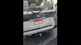 حادث تصادم سيارة أجرة وربع نقل أعلى كوبري قها (2)