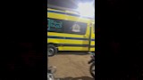 لحظة وصول سيارة الإسعاف