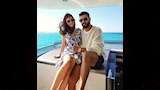 محمدسامي ومي عمر في عرض البحر