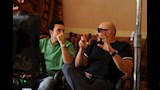 مجدي الهواري في كواليس التصوير