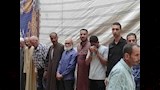 بالصور- انهيار والد وشقيق مضيفة البحيرة عزة رمزي قبل تشييع جثمانها