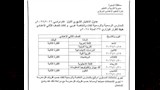 جدول امتحانات اكتوبر الثاني الإعدادي