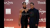 عمرو منسي وزوجته يصلان حفل افتتاح مهرجان الجونة السينمائي