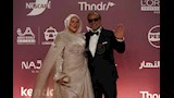 شريف منير وابنته أسما في حفل افتتاح مهرجان الجونة 2026 (3)