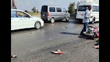 تريلا تنهي حياة شاب وتصيب اثنين وتفر هاربة على الطريق الزراعي بالمنوفية -صور