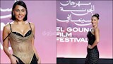 بالصور| مي سليم وميس حمدان على السجادة الحمراء لـ فيلم البارح العين ما نامت 