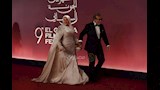 شريف منير وابنته أسما في حفل افتتاح مهرجان الجونة 2026 (7)