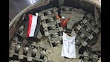 خروج ماكينة الحفر بمحطة الملك الصالح بالخط الرابع للمترو (23)