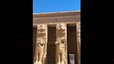 بالصور- تقنية حديثة بالطاقة الشمسية لحماية معبد هابو بالأقصر من الطيور