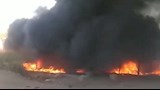 بالصور- حريق يلتهم موقعًا لتجميع وكبس الكراتين في المنيا  