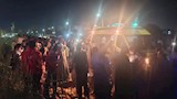 انقلاب سيارتين في ترعة خلال زفة عروس (2)