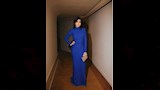 هبة مجدي بفستان أزرق أنيق ومحتشم  (3)