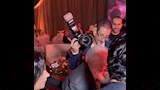 يحيى الفخراني بزفاف ابن صابرين