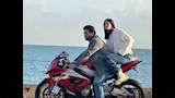 حسن الرداد وتارا عماد في كواليس فيلم طه الغريب
