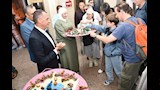 استقبال السائحين فى مطار ابو سمبل