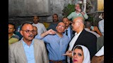 محافظ الاسكندرية في موقع انهيار عقار (2)