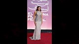 دينا الشربيني بفستان سك