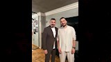 الفنان ياسر جلال مع فريق عمل مسلسل القناع (1)