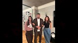 ياسر جلال مع نجمات مسلسل القناع
