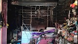 حريق محل كماليات سيارات 