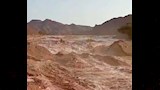 أمطار غزيرة وسيول في وادي السعال بسانت كاترين وإعلان الطوارئ بجنوب سيناء -صور
