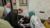 محافظ أسيوط يزور مصابي حادث لاعبي المشروع القومي للموهبة والبطل الأولمبي بمستشفى الشرطة (12)