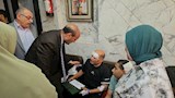 محافظ أسيوط يزور مصابي حادث لاعبي المشروع القومي للموهبة والبطل الأولمبي بمستشفى الشرطة (13)