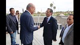 محافظ السويس يستقبل نقفيب الصحفيين 