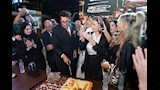 هاني رمزي ووفاء عامر ومنال سلامة وبوسي شلبي  في عيد ميلاده (2)