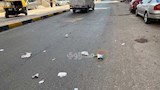 الأتربة مع الرياح المتوسطة 