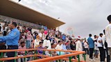 جماهير الوادي الجديد في استاد المحافظة الرياضي بحفل العيد القومي (6)