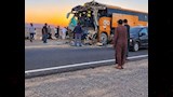 تصادم أتوبيس وتريلا بطريق الغردقة (2)