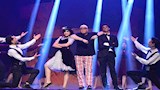 تامر عبد المنعم في كواليس المسرحية