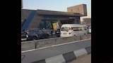 انقلاب سيارة نقل أعلى الطريق الدائري بالمعادي