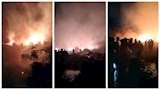 الدفع بـ12 سيارة إطفاء للسيطرة على حريق بأراضٍ زراعية في الفيوم - صور