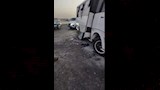 حادث تصادم مينى باص وسيارة نقل فى الهرم (3)
