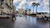 بالصور- هطول أمطار على أحياء متفرقة من الإسكندرية