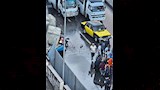 سقوط كتل خرسانية بمسار مشروع ترام الرمل بالإسكندرية