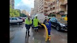 انتشار فرق الطوارئ بشوارع الإسكندرية بعد موجة الأمطار