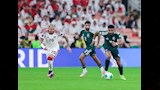 من مباراة فوز السعودية على منتخب الإمارات