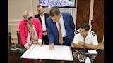 محافظ القليوبية يناقش تطوير محور بهتيم وربطه بالعصار (2)