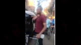 لحظة الاعتداء على المحامى