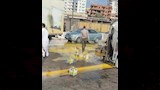 إصابة سائق في انقلاب سيارة نقل أمام موقف دمنهور (1)