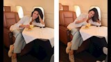 ياسمين صبري داخل طائرة بأحدث ظهور لها.. والجمهور يغازلها- صور 